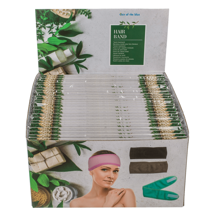 Textil-Haarband, Spa & Beauty, ca. 9 x 60 cm,