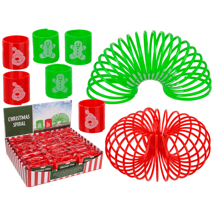 Weihnachtsspirale, 3 x 3 cm, 6er-Set,