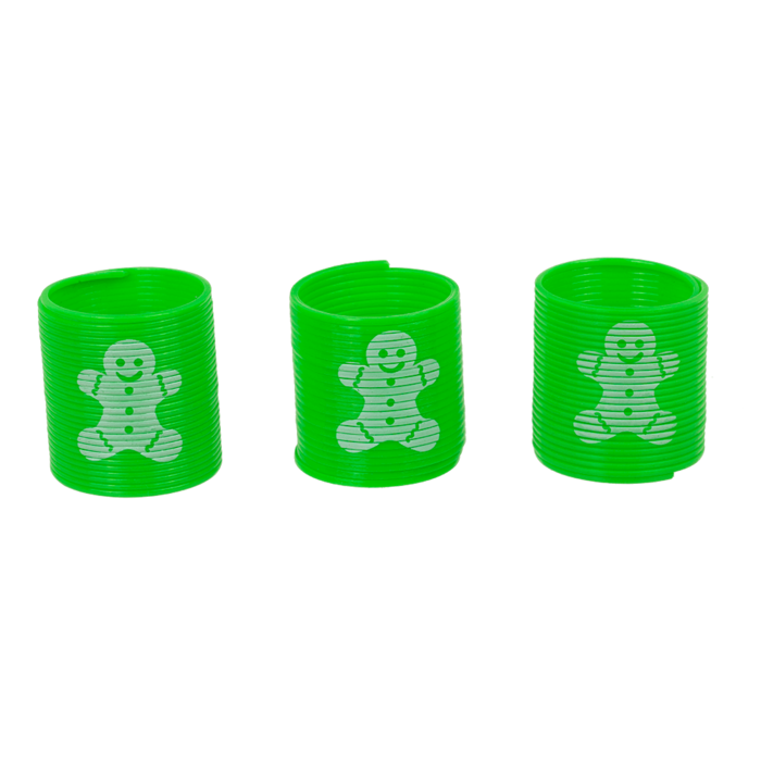 Weihnachtsspirale, 3 x 3 cm, 6er-Set,