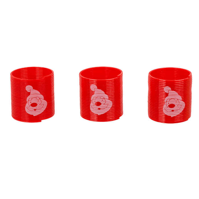 Weihnachtsspirale, 3 x 3 cm, 6er-Set,