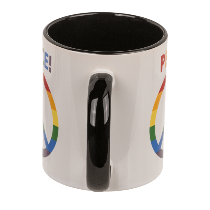 Becher, Peace, Steingut,