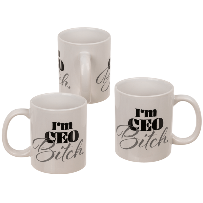 Becher, Ceo Bitch, Steingut,