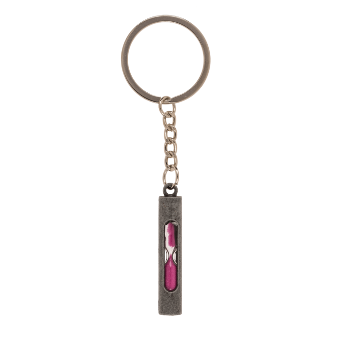 Metall-Schlüsselanhänger, Fidget-Sanduhr,