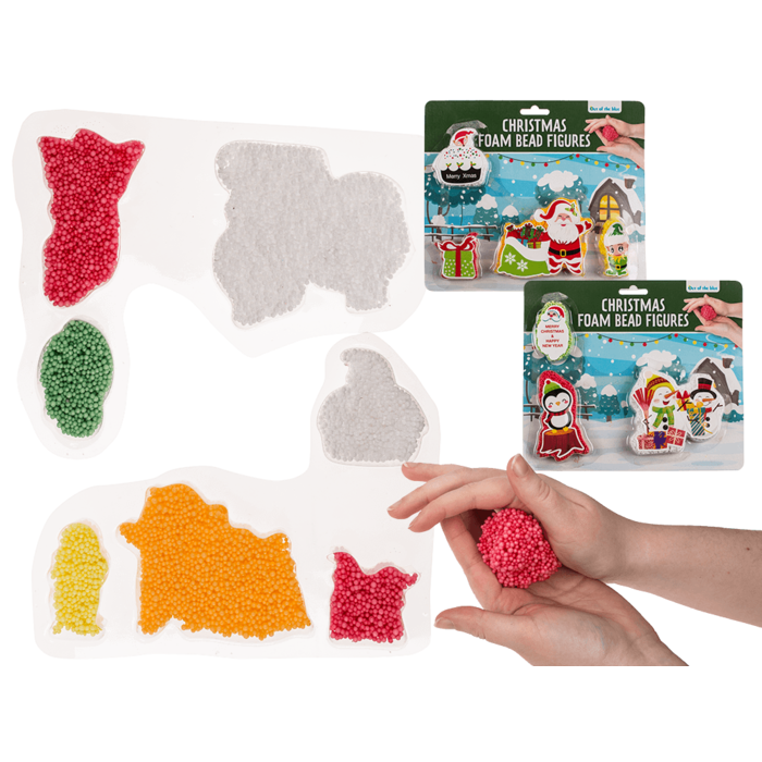 Weihnachtsschaumknete, 4er-Set,