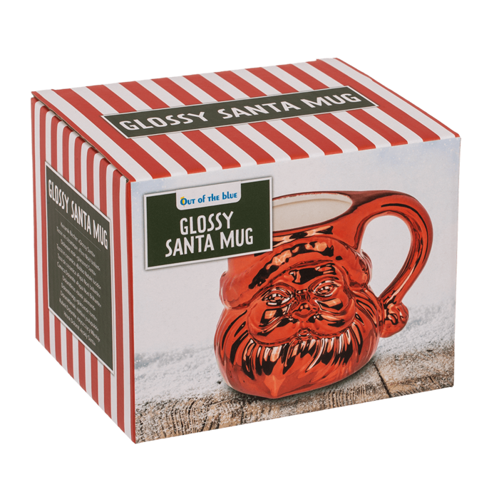 Dolomite-Becher, Glossy Santa, 10 x 12cm, 380ml,