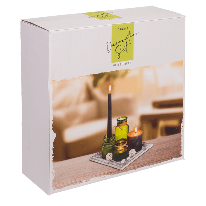 Weiß/naturfarbener Holz-Teller,