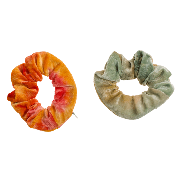 Textil-Haarband, Scrunchie mit Beutel,