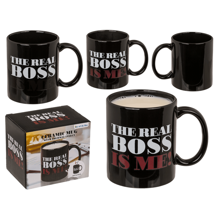 Becher, The Real Boss, Steingut, Thermoeffekt,