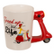 Becher, Scooter, Steingut,