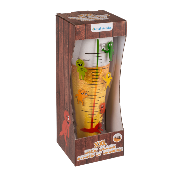 XXL-Bierglas, Phasen des Trinkens,