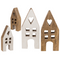 Deko-Holz-Haus, 9 x 4 x 20 cm,