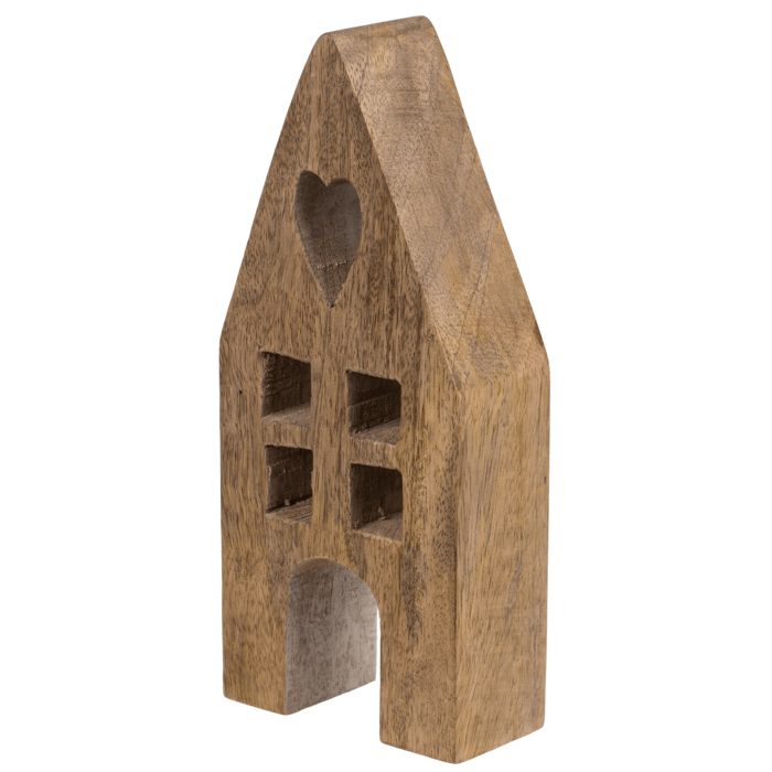 Deko-Holz-Haus, 9 x 4 x 20 cm,