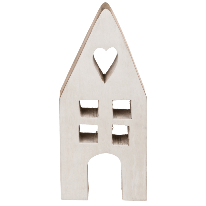 Deko-Holz-Haus, 9 x 4 x 20 cm,