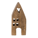 Deko-Holz-Haus, 7 x 4 x 15 cm,