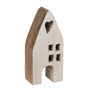 Deko-Holz-Haus, 7 x 4 x 15 cm,