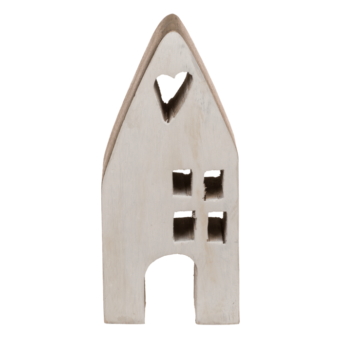 Deko-Holz-Haus, 7 x 4 x 15 cm,