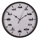 Wanduhr, Skylines, 30 x 30 x 3,8 cm,