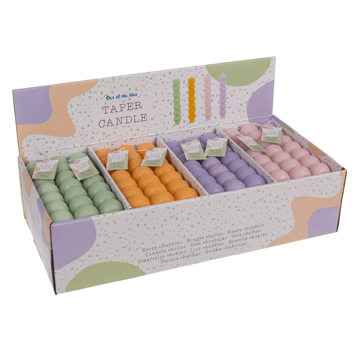 Spitzkerze, Bubble, Pastell,