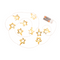3D-LED-Lichterkette,Metallic Stars,