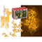 3D-LED-Lichterkette,Metallic Deers,