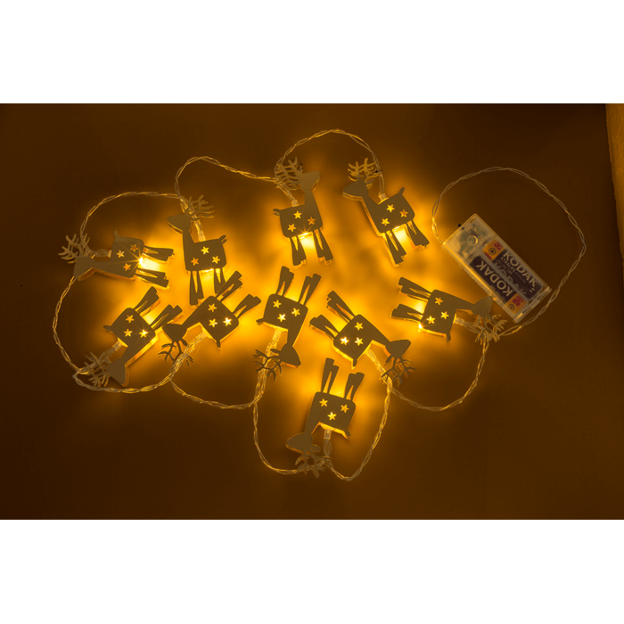 3D-LED-Lichterkette,Metallic Deers,