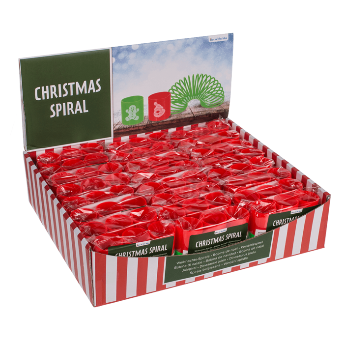Weihnachtsspirale, 3 x 3 cm, 6er-Set,