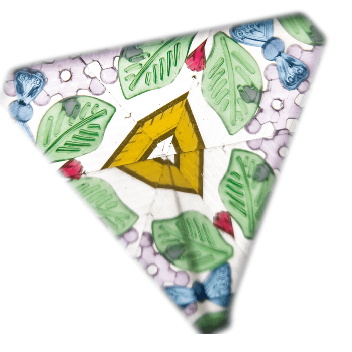 Weihnachts-Kaleidoskop, 13 x4cm, 4-fach sortiert,