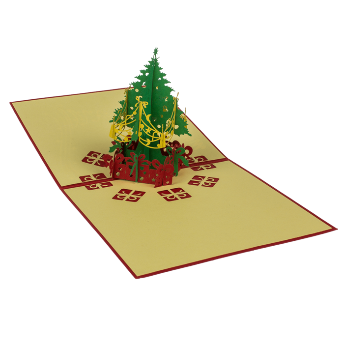 Weihnachts-Grußkarten mit aufklappbarem