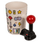 Becher, Game Over mit Joystickgriff,
