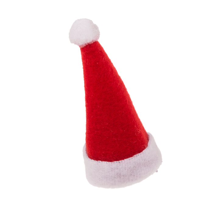 Plüsch-Haarclip, Weihnachtsmütze mit LED