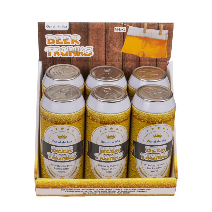 Boxershorts in Dose, Bier, 3 Größen sortiert,