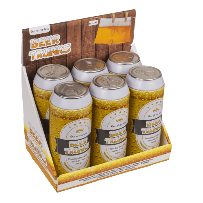 Boxershorts in Dose, Bier, 3 Größen sortiert,