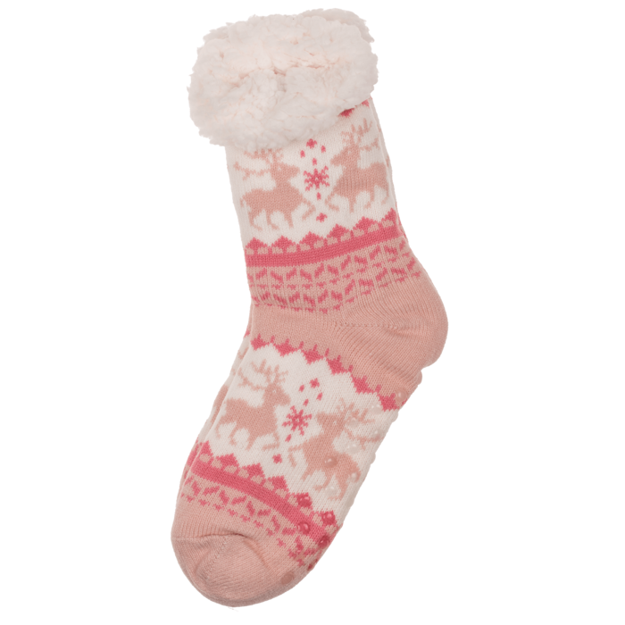 Damen-Hüttensocken, Kissing Reindeer,