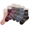 Damen-Hüttensocken, Ice flower & dots,