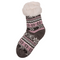 Damen-Hüttensocken, Ice Flower & Stripes,