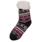 Damen-Hüttensocken, Ice Flower & Stripes,