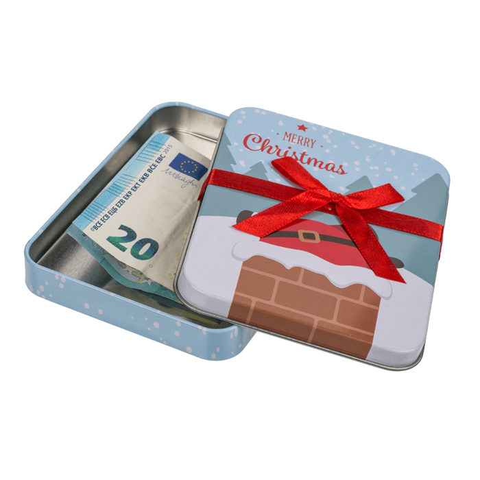 Metall-Geschenkdose, Merry Christmas,