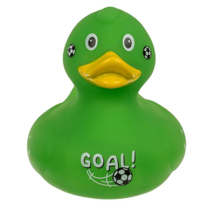 Fußball Quietsche-Ente, ca. 10 cm,
