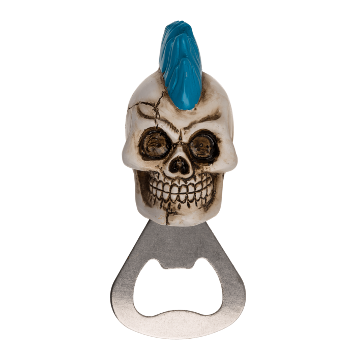 Metall-Flaschenöffner, Totenkopf,