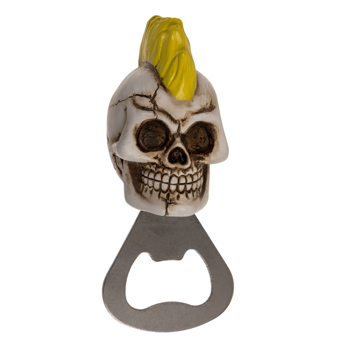 Metall-Flaschenöffner, Totenkopf,