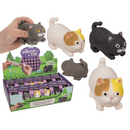 Stretch-Katze, 9 cm, 3-fach sortiert,