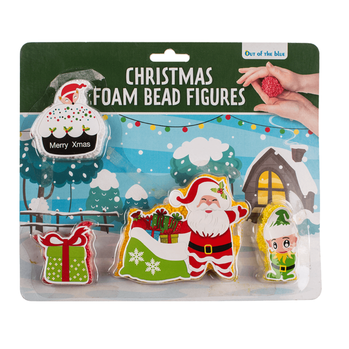 Weihnachtsschaumknete, 4er-Set,