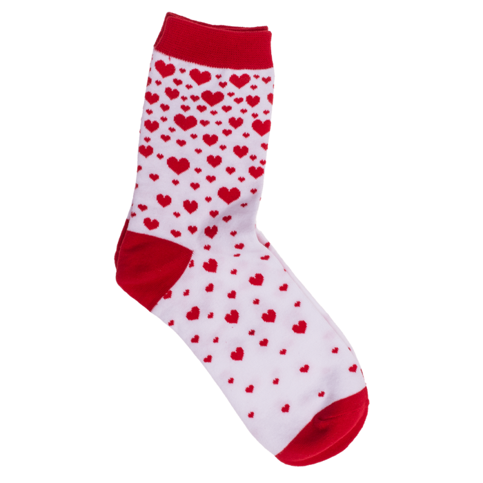 3er Set Damensocken, Herzen, Gr. 36 - 42,