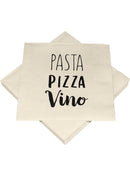 20 Servietten m. Motiv, 3-lg., 33*33cm, Pasta Pizza Vino