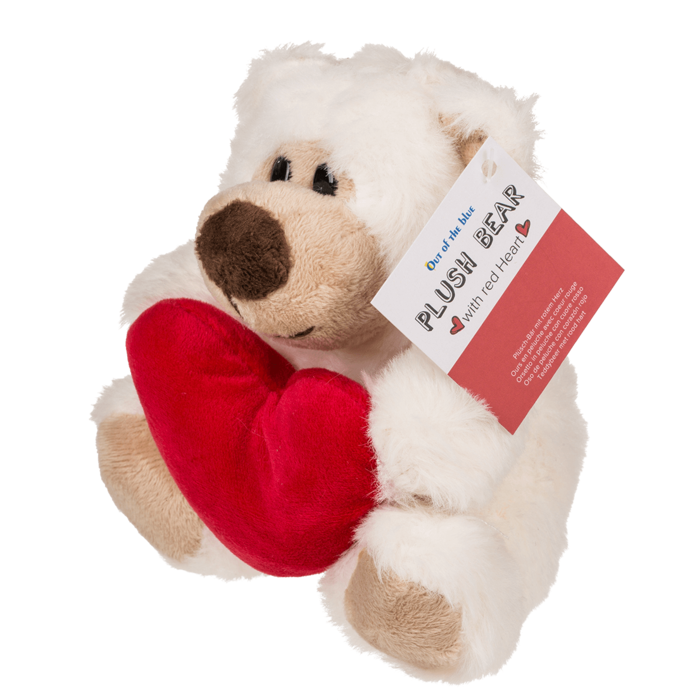 Plüsch-Bär mit rotem Herz, Big Love, ca. 15 cm
