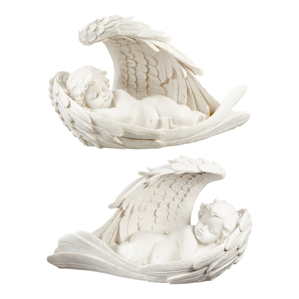 Engel liegend in seinem Flügel, 2/s, ca. 17 cm