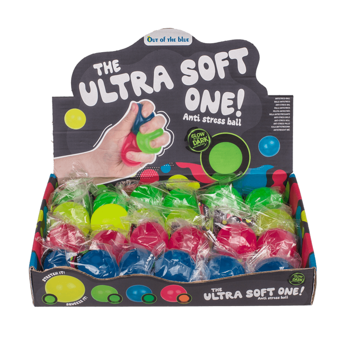 Antistress-Ball, Ultra Soft, Glow in the Dark,
