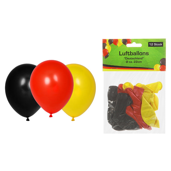 Luftballons "Deutschland" 12er Pack