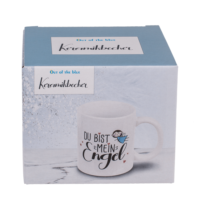 Becher, Du bist mein Engel, 9 x 8 cm, 300  ml,