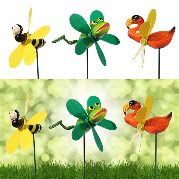 Stecker "Tiere" mit Propeller , 4 fach-sortiert